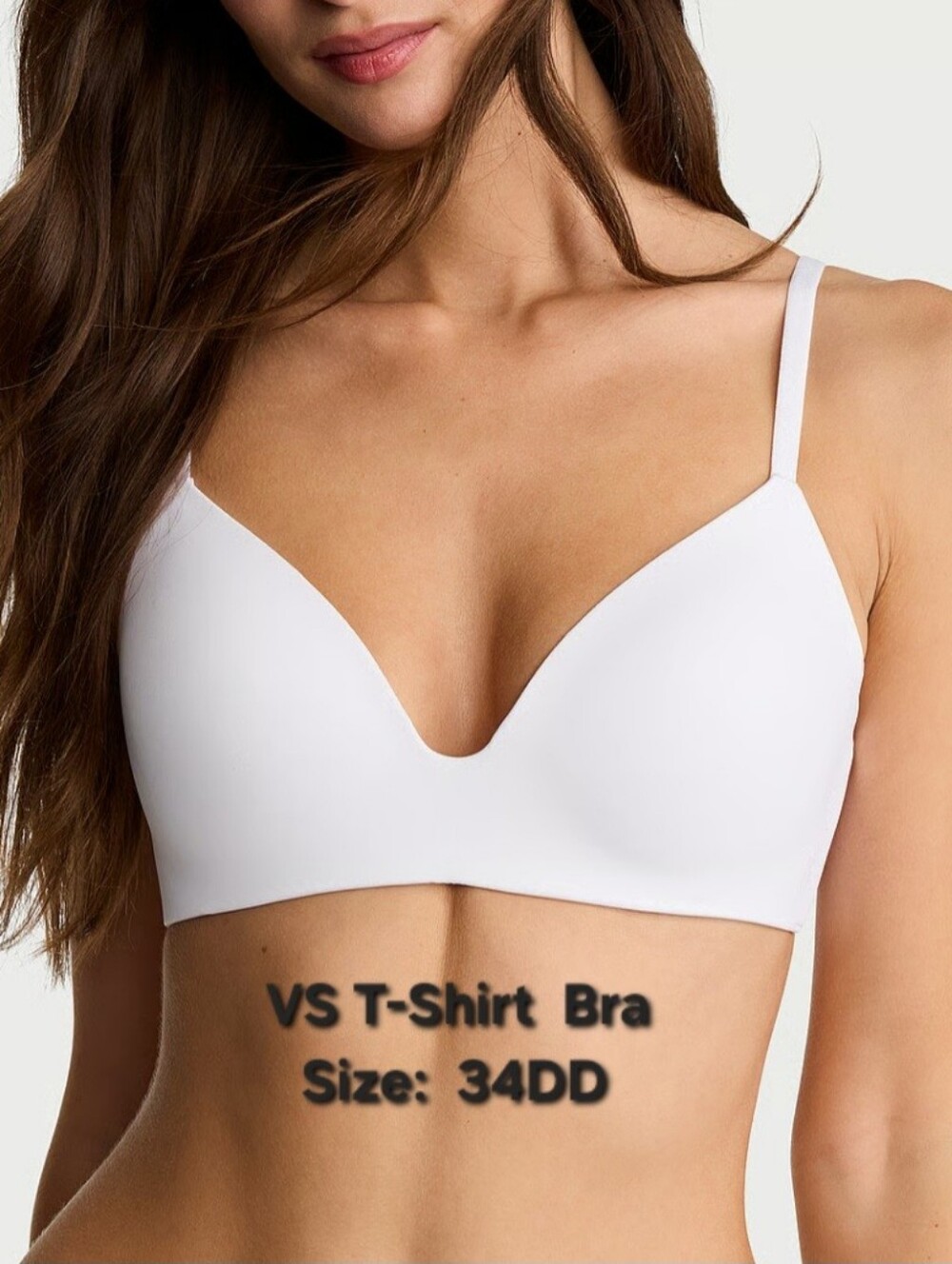 Victoria's Secret T-Shirt Bra Lightly Llined Wireless Bra Size 34DD